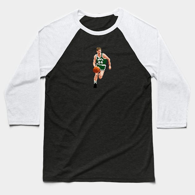 Danny Ainge Pixel Dribble Baseball T-Shirt by qiangdade